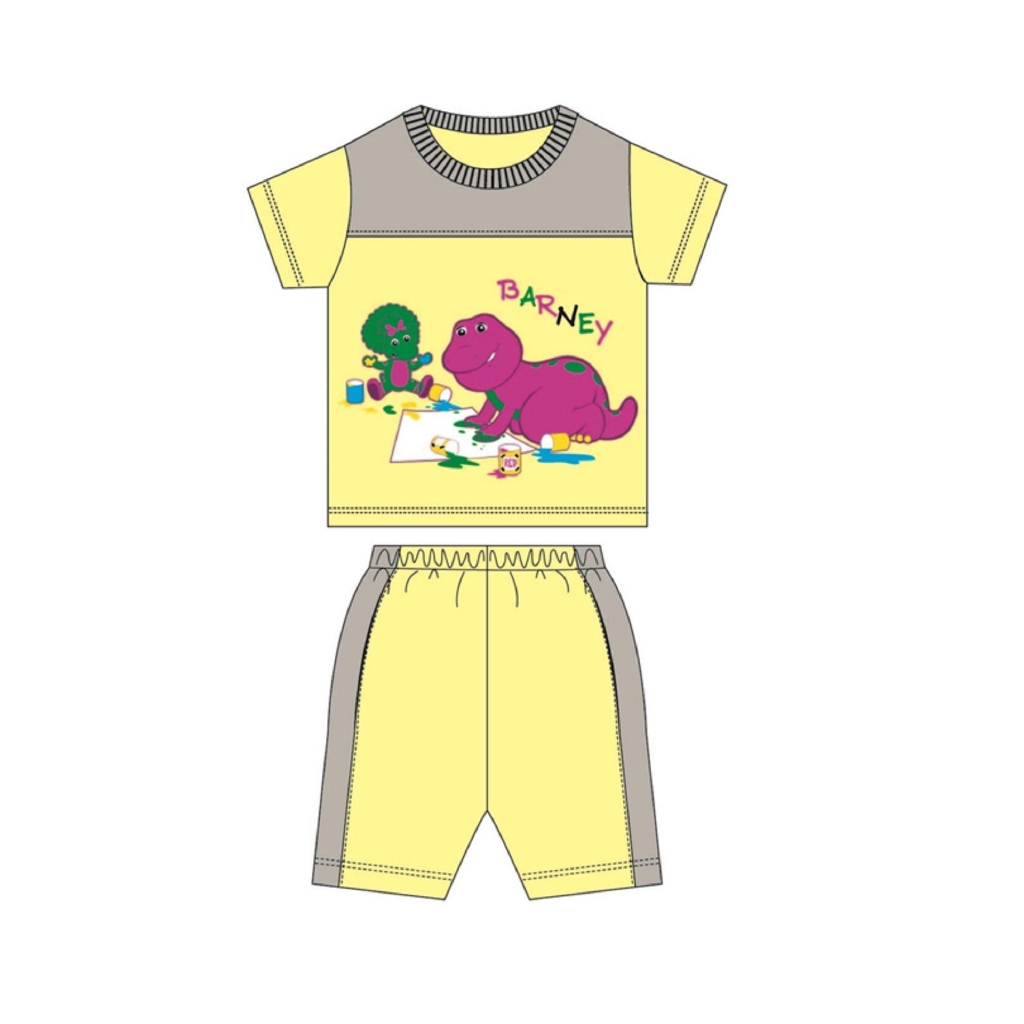 Barney Suits 100 Cotton 1yrs To 3yrs Yellow And Melange Colour Shopee Singapore - barney pants roblox