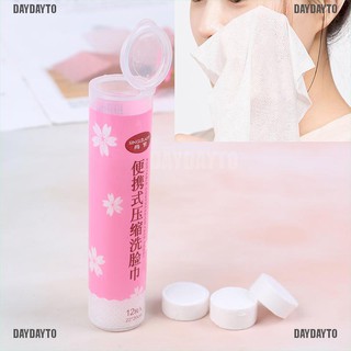 DAYDAYTO 12pcs Mini Disposable Towel Compressed Towel Travel Compact Paper Facial Tissue [COD]