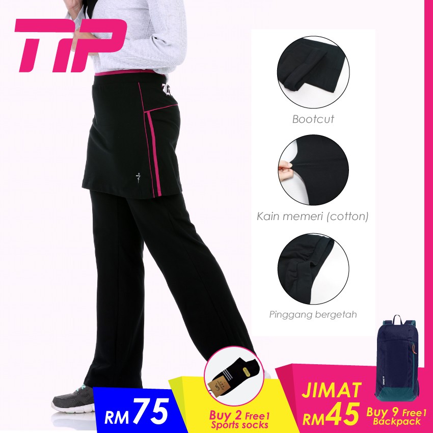 Seluar Skirt Sukan Cotton Lady Boss Shopee Singapore