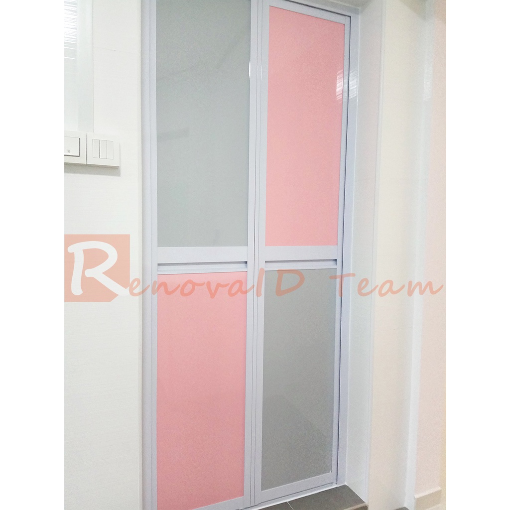 Toilet Bifold Door/ HDB Toilet Door/ Toilet Door/ Aluminum Bifold