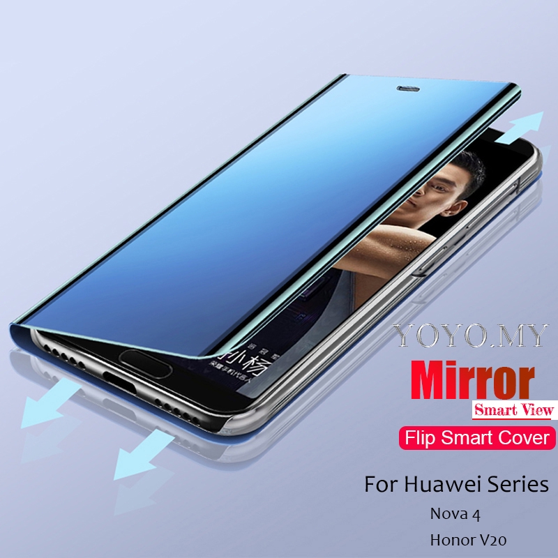 Casing Huawei Nova 7i Nova 7se Nova 4e Nova 3i Nova 2i Case Smart Mirror Flip Clear Hard Cover For Huawei P40 Pro Huawei P40 Case Shopee Singapore