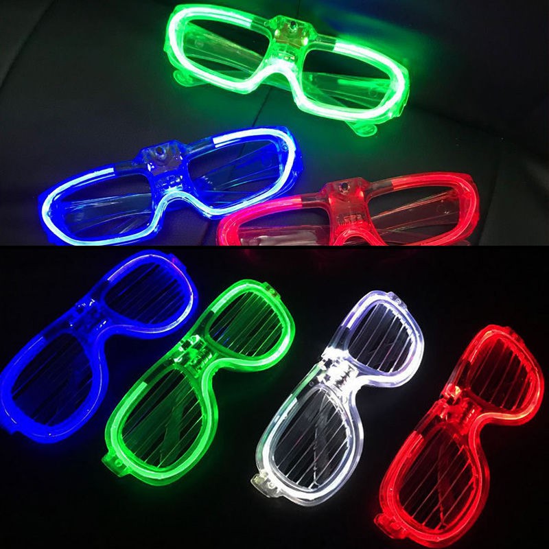 USB Rechargeable Glow Sunglasses For Birthday Party Luminous Glasses