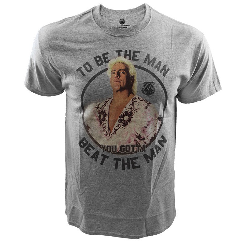 Wwe Ric Flair To Be The Man You Gotta Beat The Man T Shirt Wrestling Valentines Gift Grey Shopee Singapore - roblox shinsuke nakamura jacket