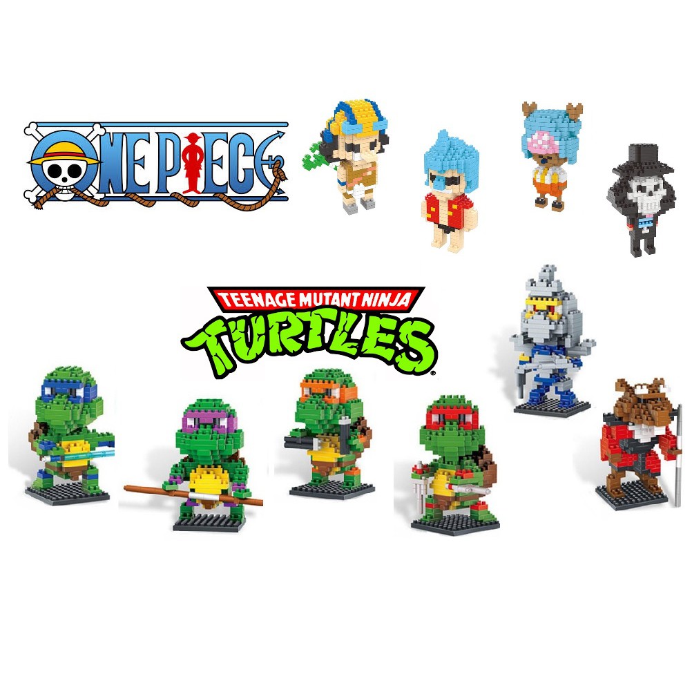 Buy 1 Free 1 One Piece Teenage Mutant Ninja Turtles Nanoblock Shopee Singapore