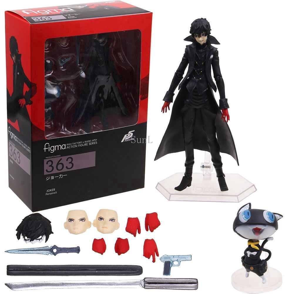 Max Factory Figma 363 Persona 5 Shujinkou And Morgana Joker Action Figure Toy Shopee Singapore