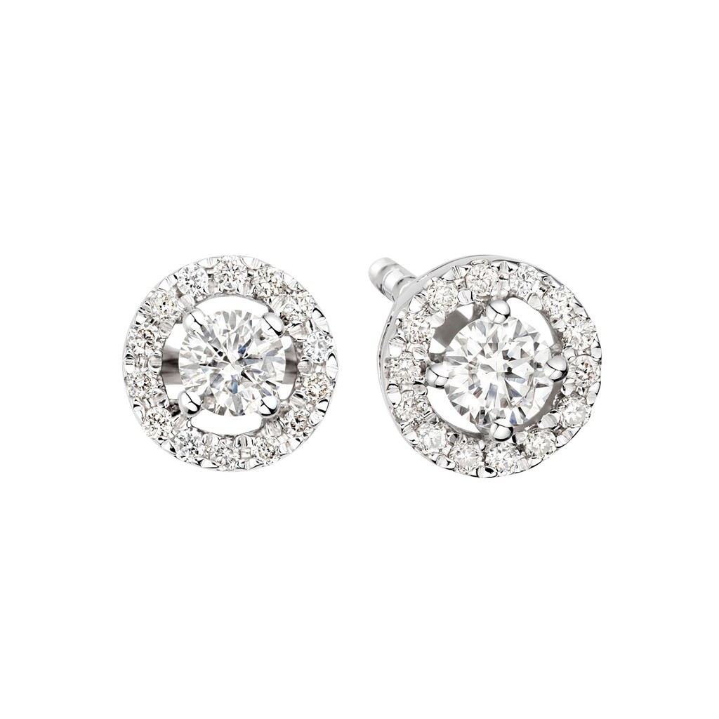 Goldheart Glitz Diamond 14K White Gold Earrings | Shopee Singapore