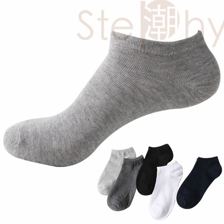 mens black cotton ankle socks