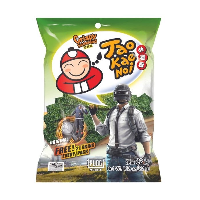 Tao Kae Noi Crispy Seaweed Original 32g Halal Expiry 4 1 2022 Shopee Singapore