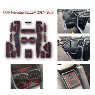Interior Slot Mat Storage Tank Perodua Axia Bezza Car 
