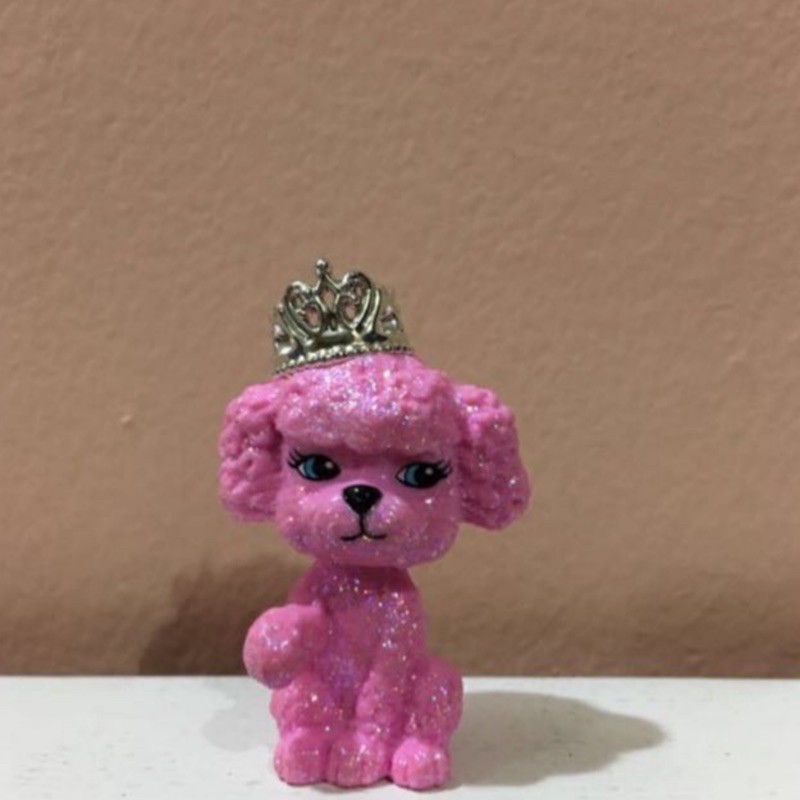 Glittering Pink Dog With Crown Shopee Singapore