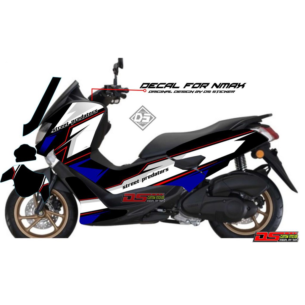 Yamaha NMAX Decal White Blue | Shopee Singapore