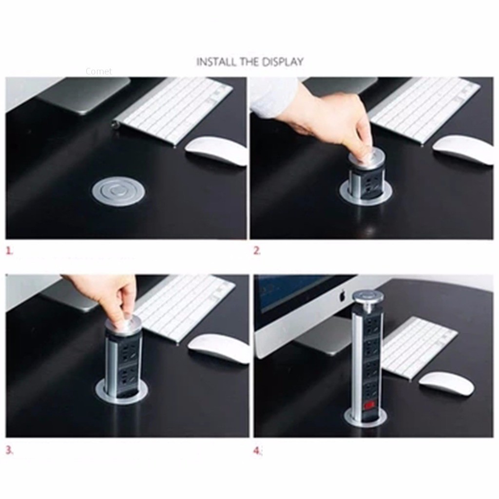 Comet Usb Port Pull Pop Up Socket Home Kitchen Worktop Desk