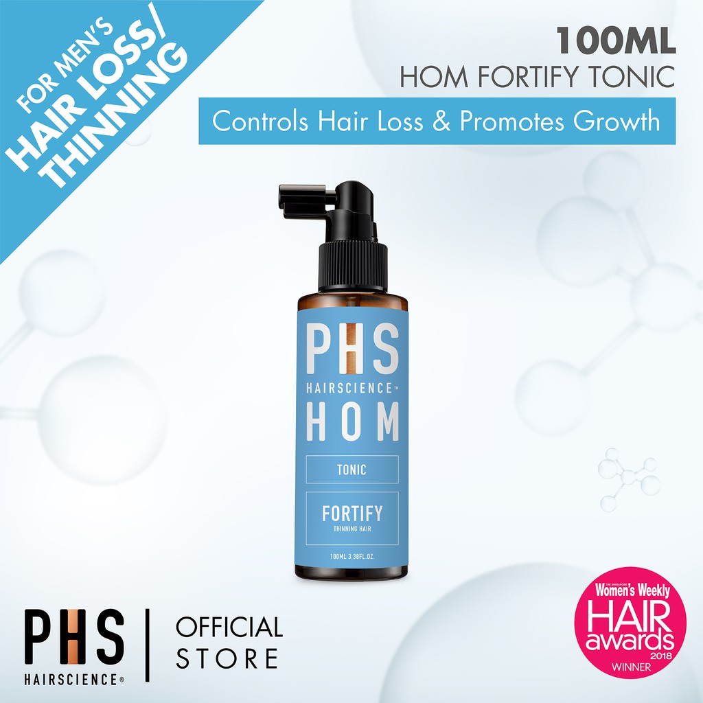 Phs Hairscience Hom Fortify Tonic 100ml To Help Achieve Thicker