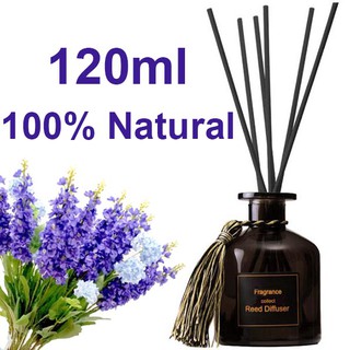 🇸🇬  Reed Aroma Diffuser - with 120ml Essential Oil, Elegant Design, Water Based 100% Natural Ingredients