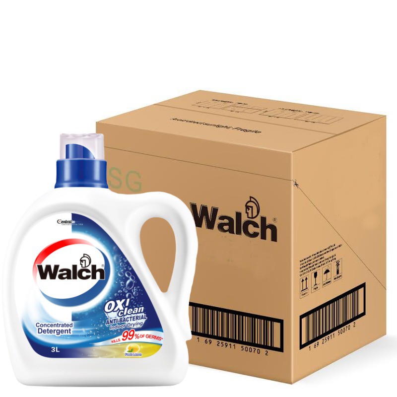 [Carton Deal] Walch Antibacterial Concentrated Laundry Detergent 3000ml
