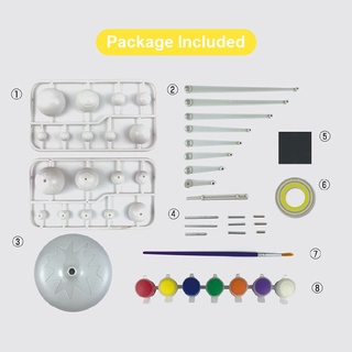 [TOYOYO] STEM DIY 3D Space Planet Solar System Kit With 9 Planets Model Science Learning Toy | Painting Activity #5