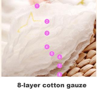 2Pcs 360 Rotating Baby Drool Pad Petal Round Feeding Bib Burp Absorbent Double Cotton Cloths Saliva Towel #1