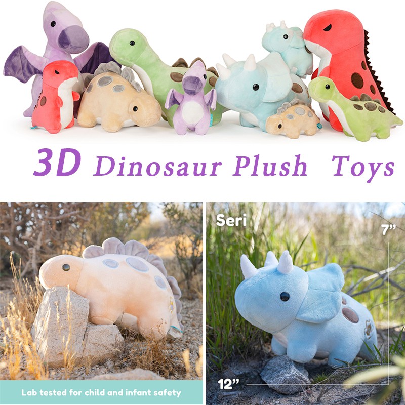 NEW 17" Brontosaurus Dinosaur Stuffed Animal Doll Plush Toy 