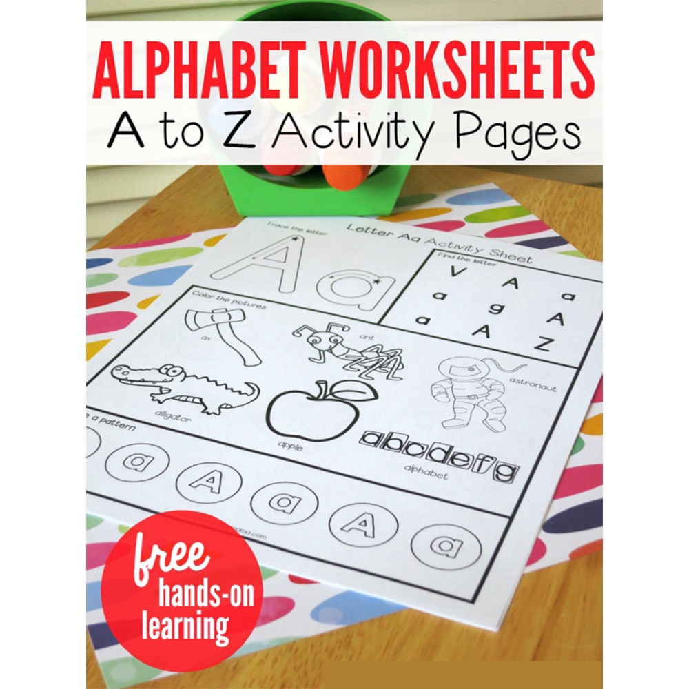 Alphabet 26 Letters From-A-to-Z Practice Paper Book Preschool English ...