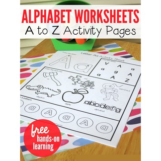 Alphabet 26 Letters From-A-to-Z Practice Paper Book Preschool English ...