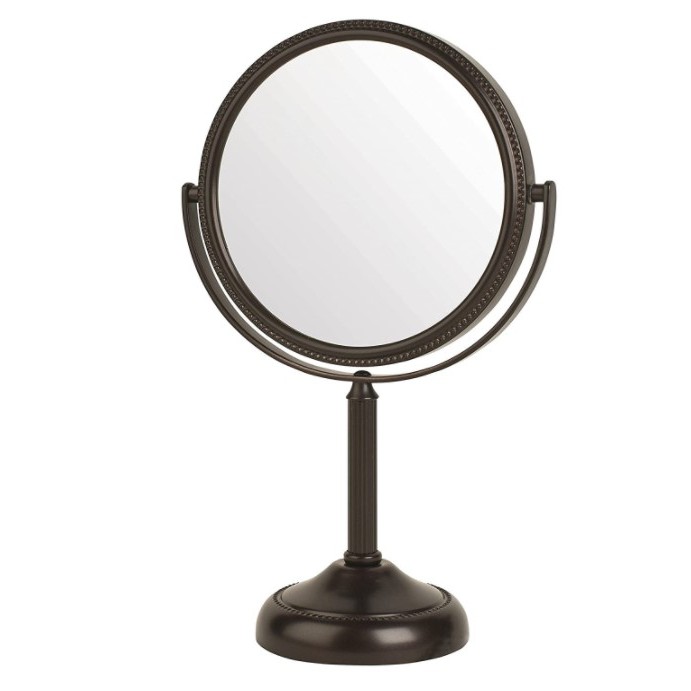 6inch Tabletop TwoSided Swivel Vanity Mirror with 10x Magnification