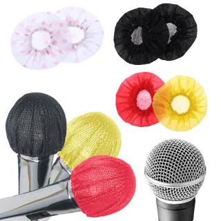 10Pairs/50Pairs Disposable Nonwoven Microphone Cover Removal Windscreen Protective Mic Cap Pad for Karaoke Supplies