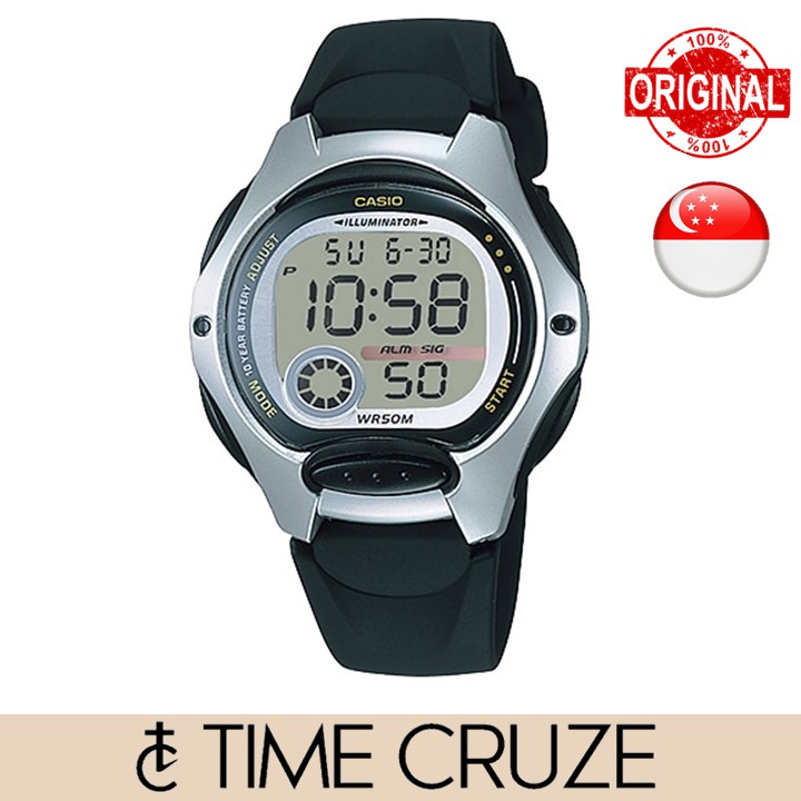 [Time Cruze] Casio LW200 Black Resin Kids Children Digital Watch LW