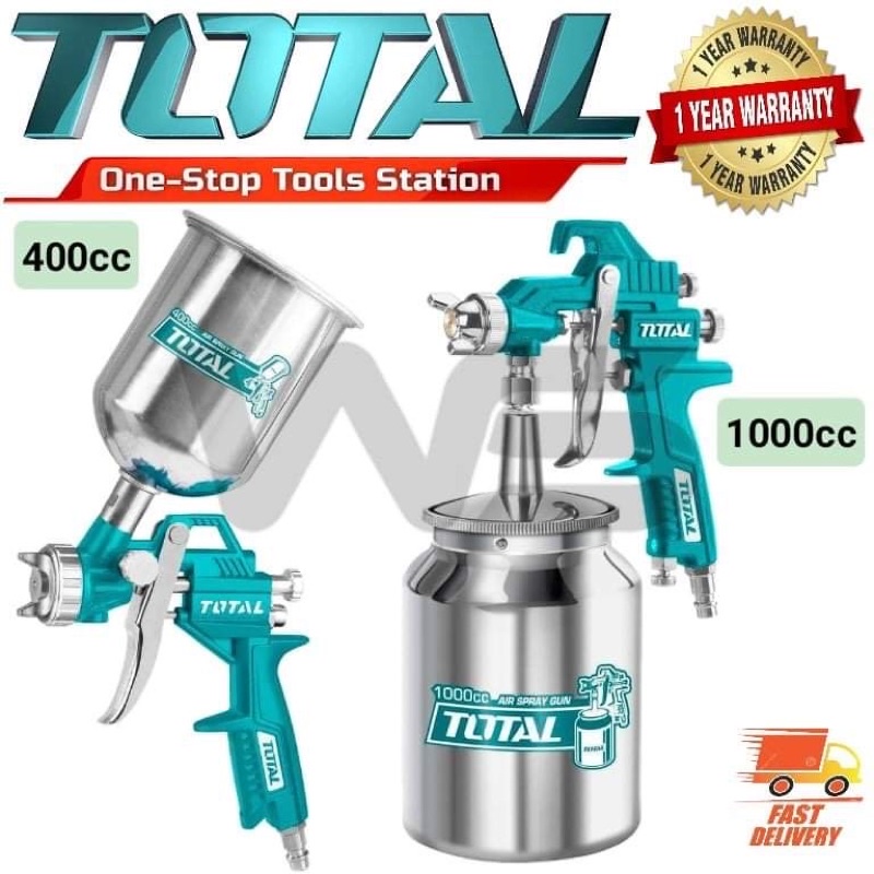 Total Tat11001 1000cc Tat10402 400cc Paint Air Spray Gun Shopee Singapore