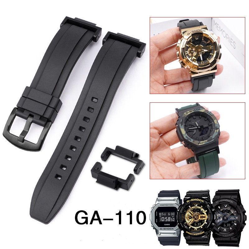 Fluorine Rubber Watchband Strap For Casio G Shock Dw 5600 5610 Ga 110 400 700 2100 Gd 100110 2923