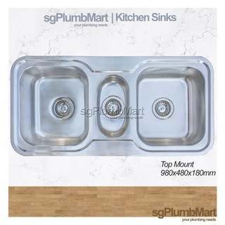 Essential 820x450mm Stainless Steel Kitchen Sink Top Mount Double Bowl Shopee Singapore