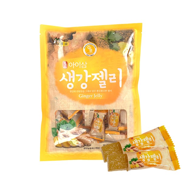 Korea Ginger Jelly Chewy Gummy Soft Candy Snacks product from Korea