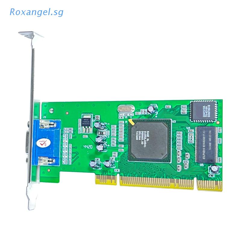 ROX ATI Rage XL 8MB PCI Graphics Video Card 32Bit VGA SDRAM VGA Display
