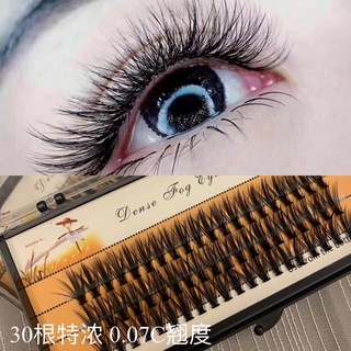 New Product Grafting Eyelashes 30 Thick Natural Real Planting False Single Cluster Type Soft Mink Fleece Plant
