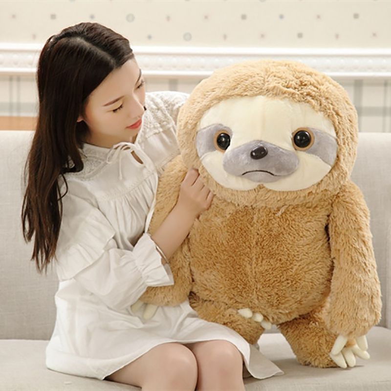 Kids Gifts  Cute Giant Sloth Stuffed Plush Animal Doll Soft Toys Pillow Cushion 