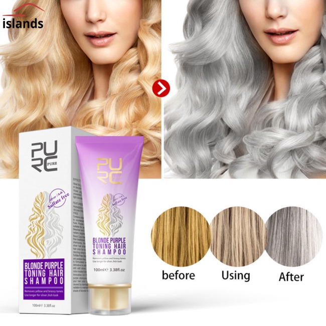 Blonde Purple Toning Hair Shampoo Blonde Shampoo Gray Silver