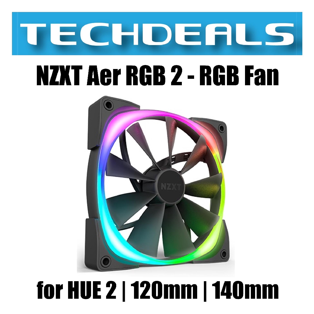 Nzxt Aer Rgb 2 Rgb Fan For Hue 2 1mm 140mm Shopee Singapore