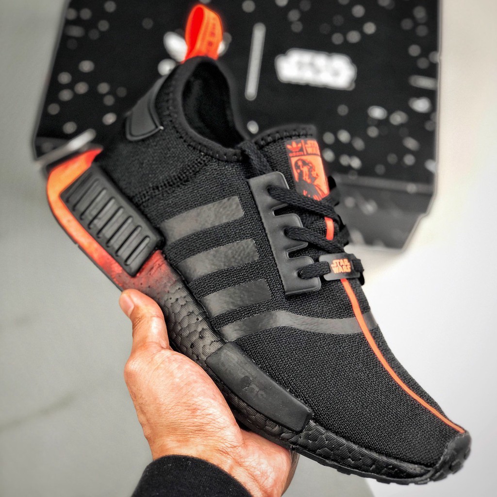 Star Wars NMD R1 Core Black and Neon Green Adidas