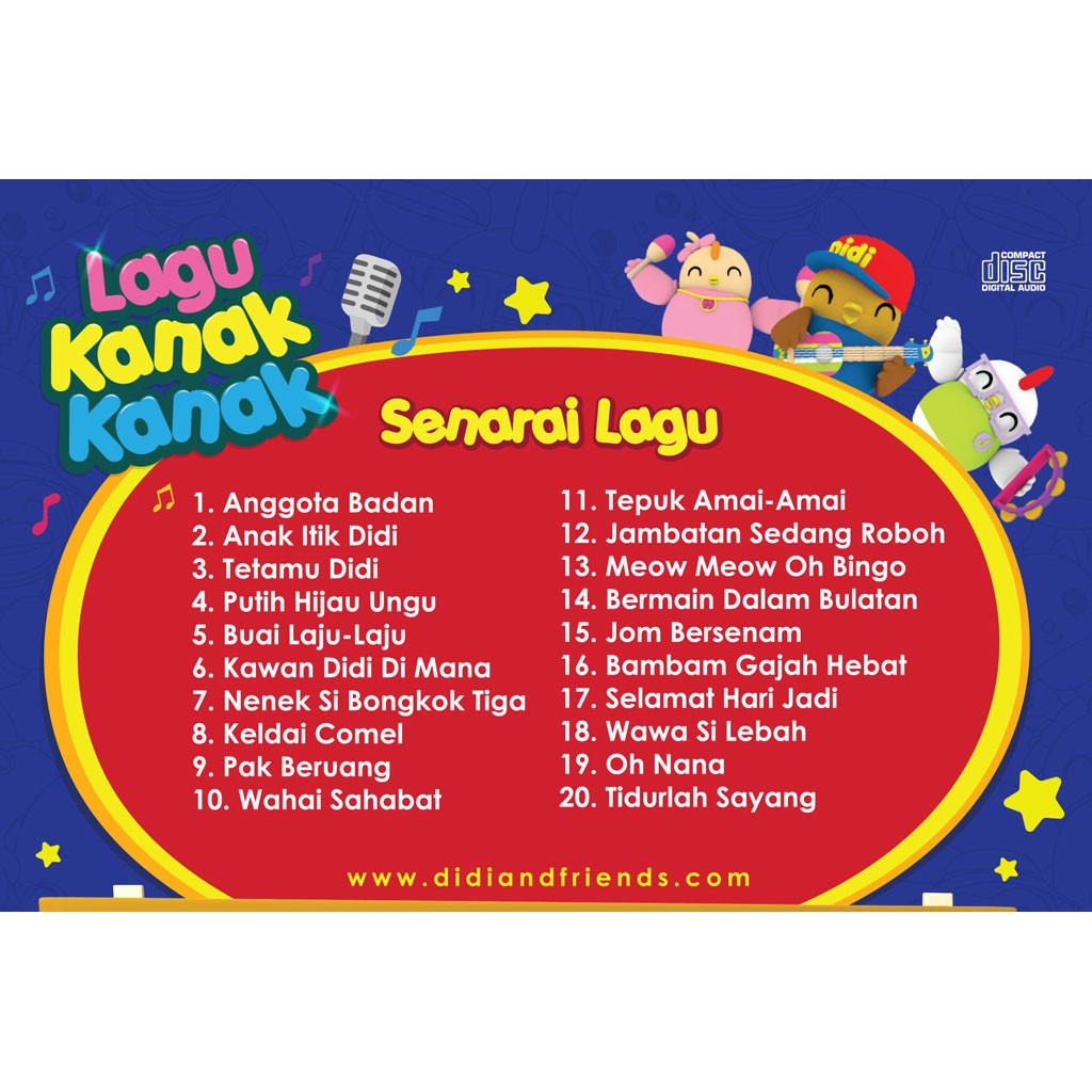Cd Songs Didi Friends Vol 2 Shopee Singapore