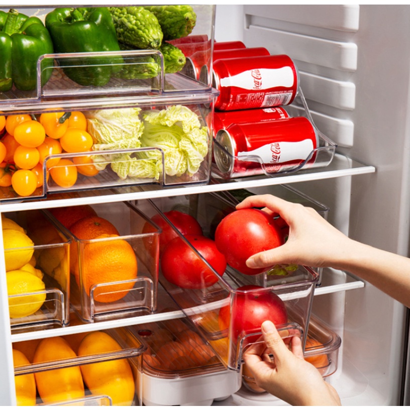 Fridge storage drawer Fridge Organizer Food Storage Box Shopee Singapore