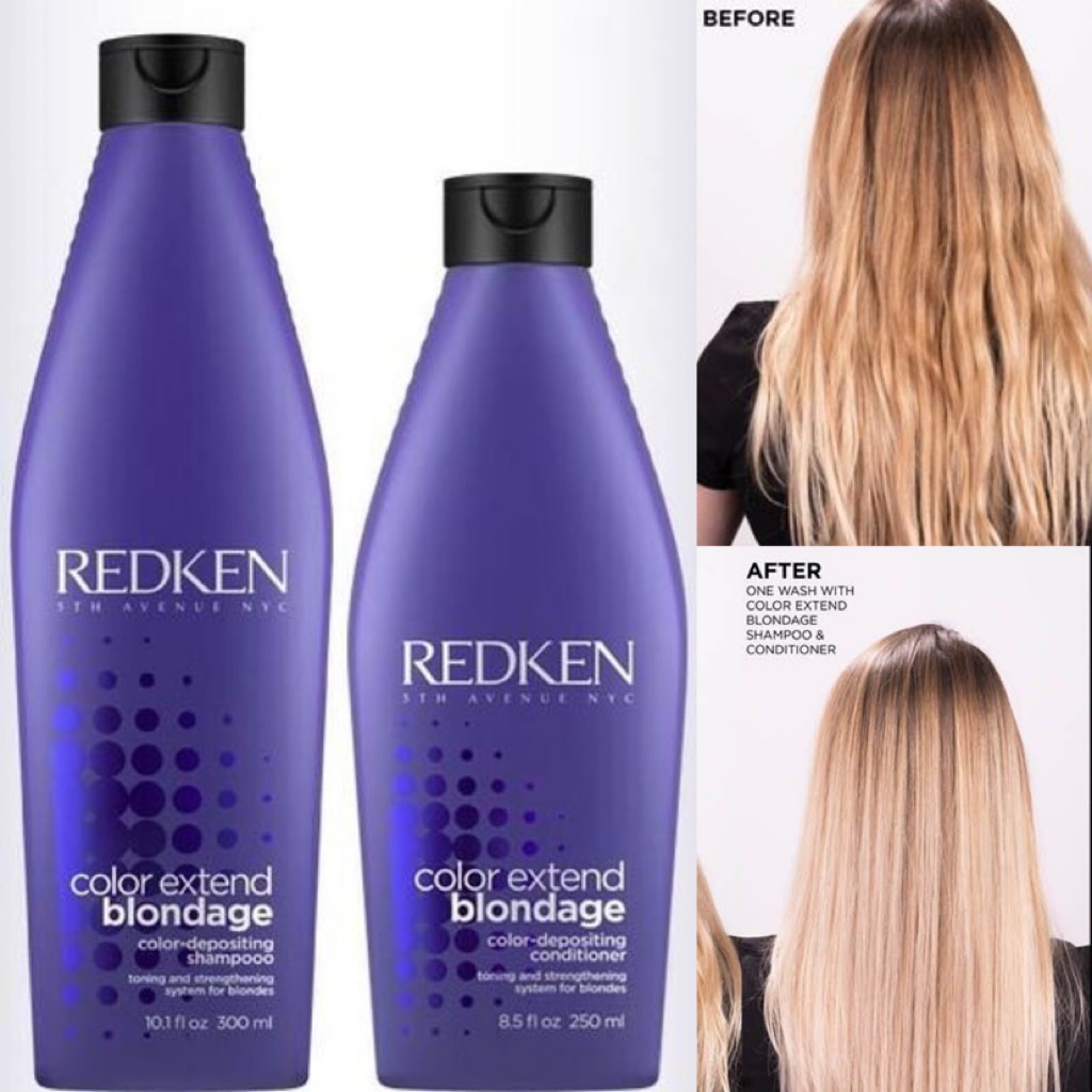 Redken Color Extend Blondage Toning Shampoo Conditioner Shopee Singapore