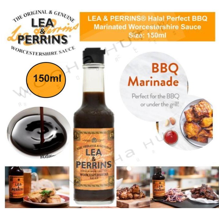 Lea Perrins The Original Genius Halal Perfect Bbq Marinated Worcestershire Sauce 150ml Shopee Singapore
