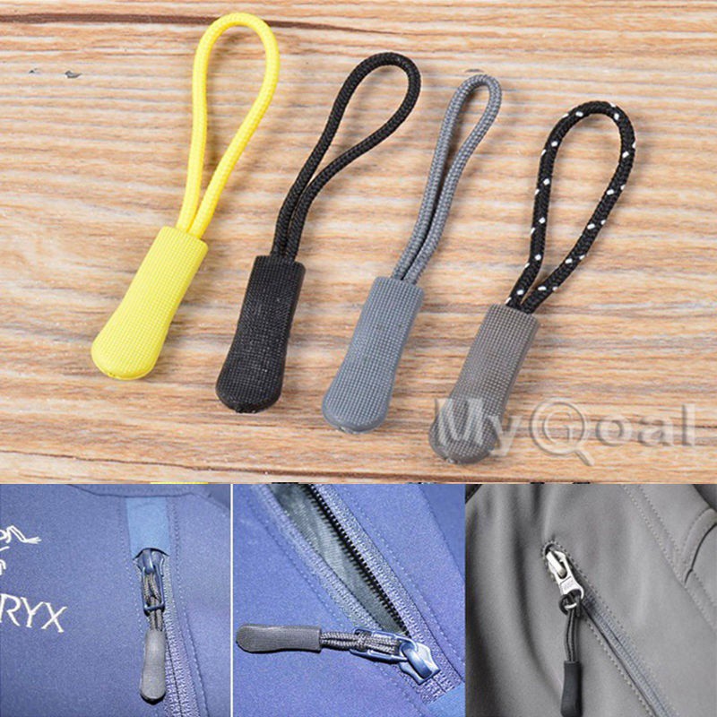 10 Pcs Zip Puller Zipper Pulls Cord Replacement Fastener Slider Jacket