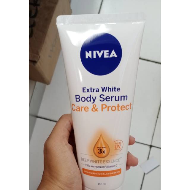 nivea body serum care & protect