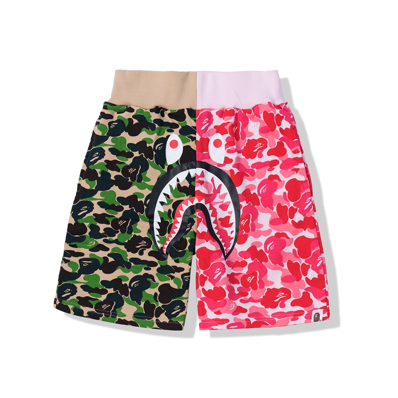 bape pink shorts