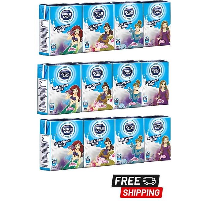 Dutch Lady Disney Milky Full Cream Uht Milk 125ml X 4 X 3 Pack Free Delivery Shopee Singapore
