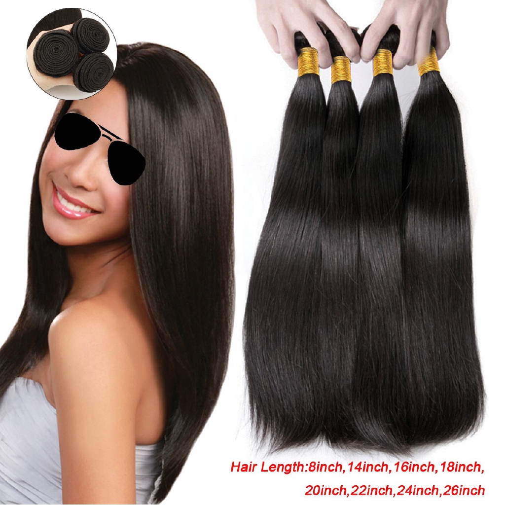 1 Bundle Brazilian Unprocessed 100 Virgin Straight Hair Extension