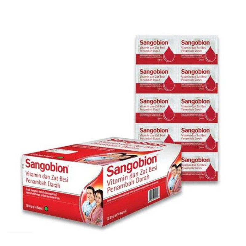 Sangobion Food Supplement 1strip 10 Capsules Shopee Singapore