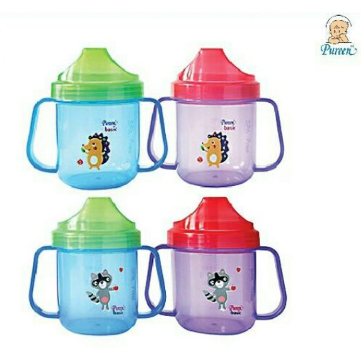 [Shop Malaysia] Pureen Basic Drinking Cup Transparent Cawan Bayi Botol ...