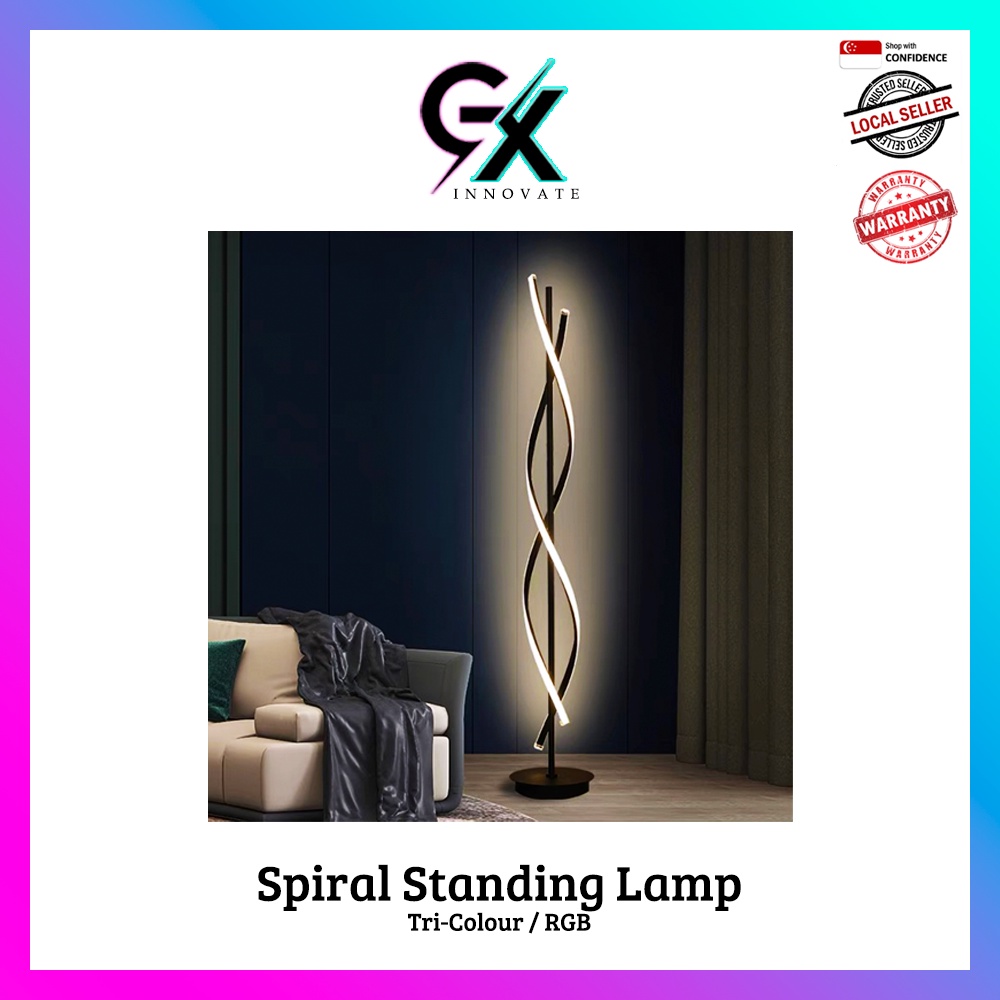 [SG SELLER] Minimalist Standing Lamp / Nordic Designer Lamp - Spiral ...