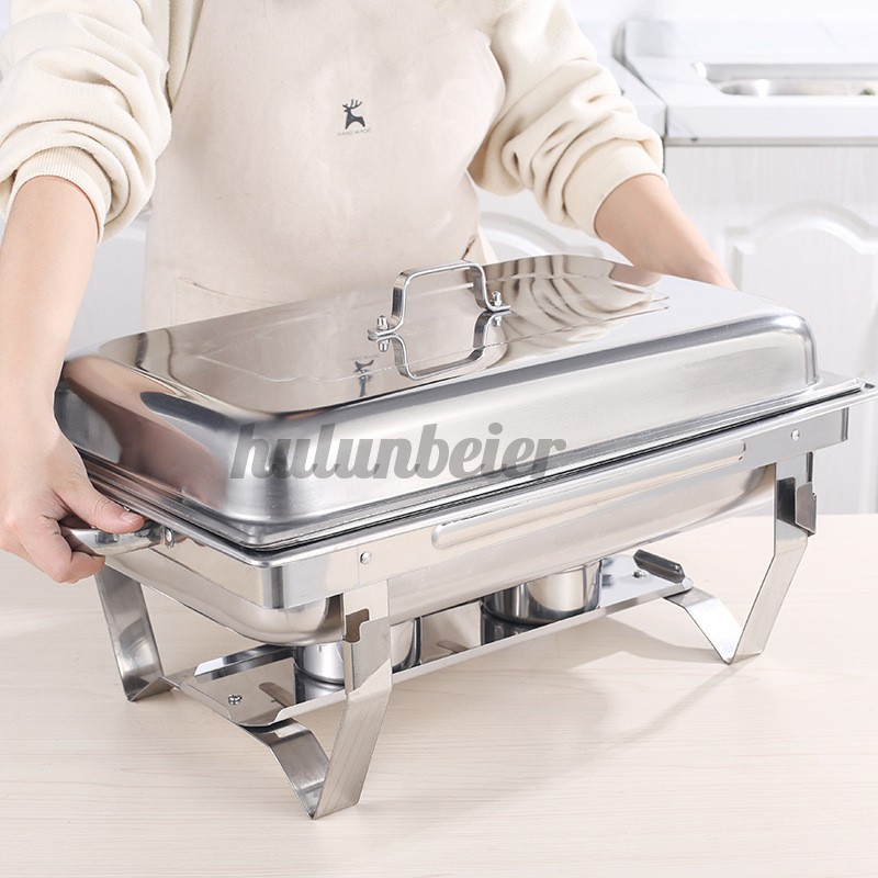 upgrade 11L Trays Bain Marie Chafing Dish Stainless Steel Buffet Food